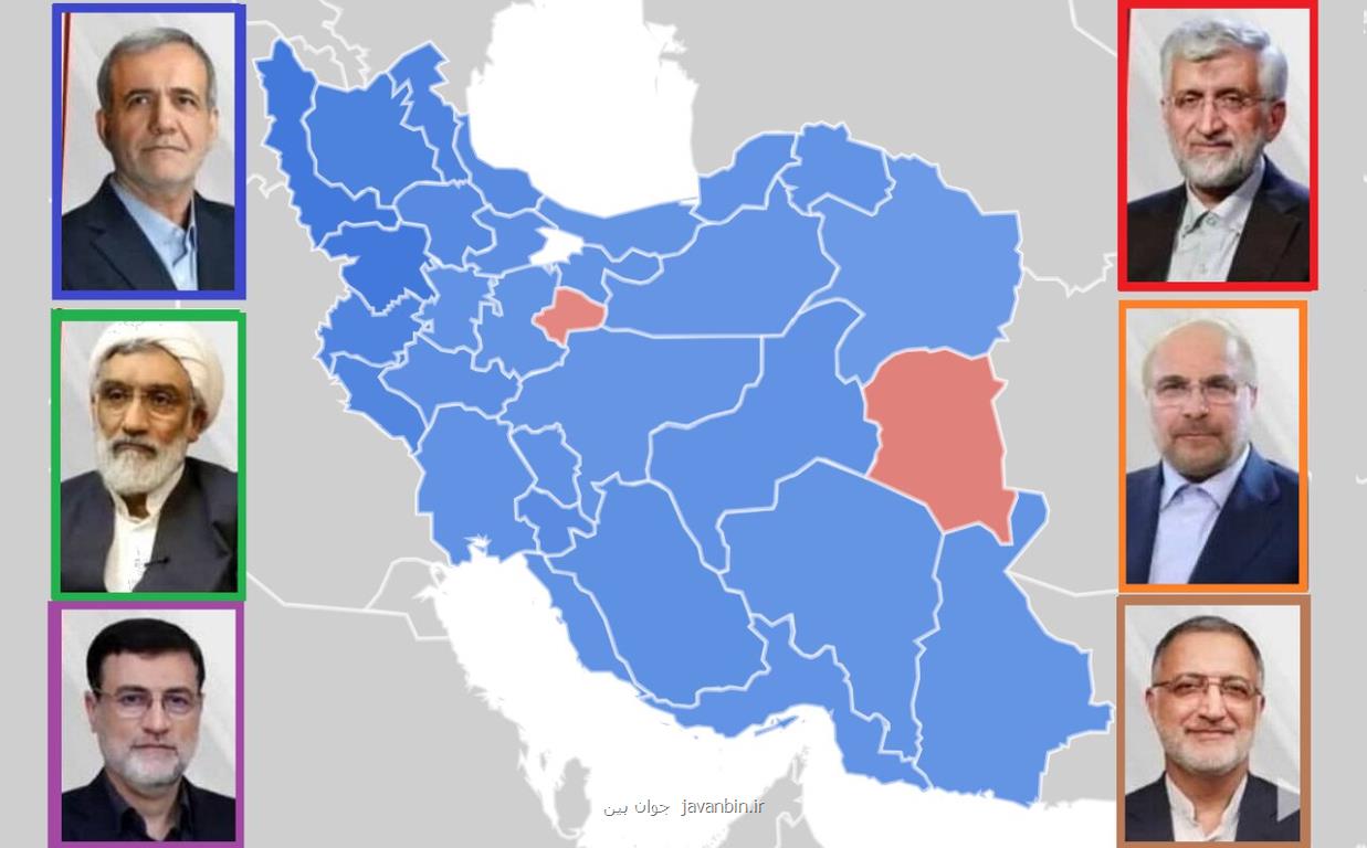 پزشکیان پیشتاز است